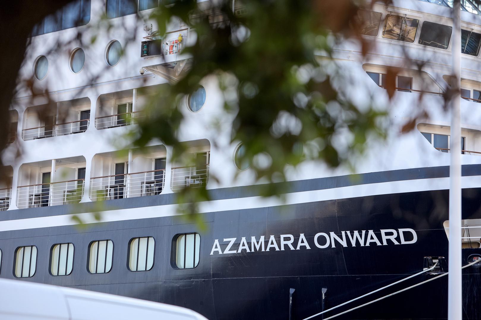 12.06.2023., Zadar - MS Azamara Onward, bivsi R Three i Pacific Princess, je brod za krstarenje u vlasnistvu i pod upravom Azamara Cruises od 2022. Izgradjen je 1999. godine u brodogradilistu Chantiers de l'Atlantique u Saint-Nazaireu u Francuskoj za Renaissance Cruises. Photo: Sime Zelic/PIXSELL