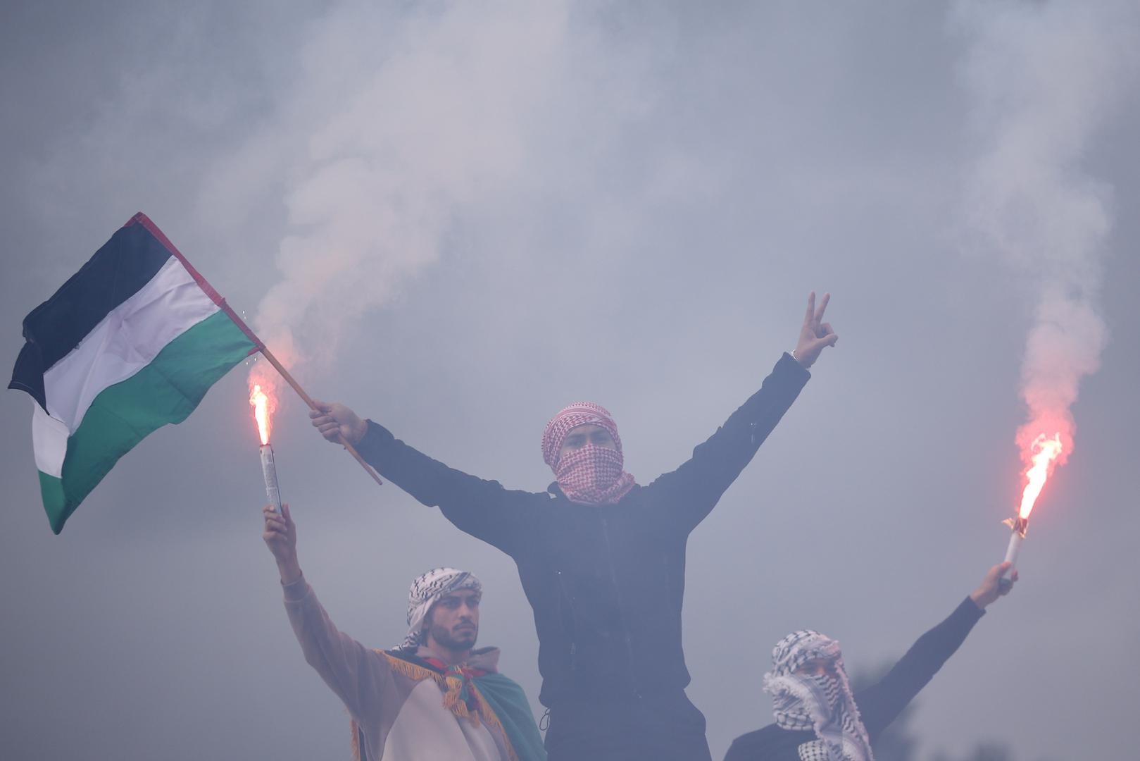 22.10.2023., Sarajevo, Bosna i Hercegovina - Prosvjed podrske Palestinskom narodu odrzan je u Sarajevu. Photo: Armin Durgut/PIXSELL