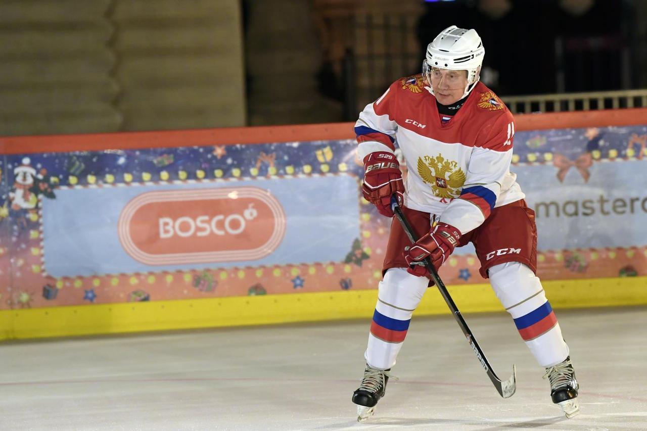 Russia's Putin played hockey with the boy who had said it was his dream, in Moscow