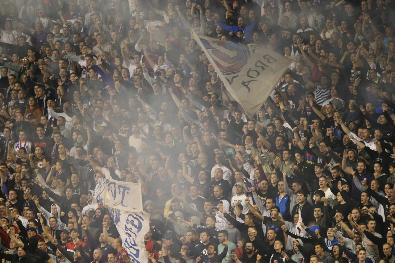 01.11.2015., stadion Poljud, Split - MAXtv 1. HNL, 15. kolo, HNK Hajduk - NK Rijeka.  Torcida na sjevernoj tribini. Photo: Ivo Cagalj/PIXSELL