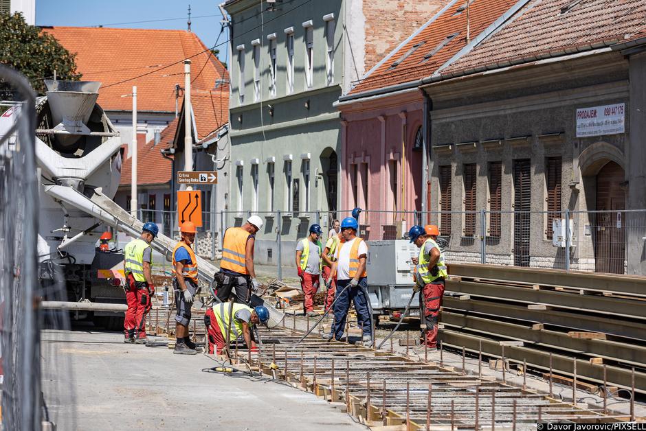 Osijek: Radovi na modernizaciji tramvajske pruge u centru grada