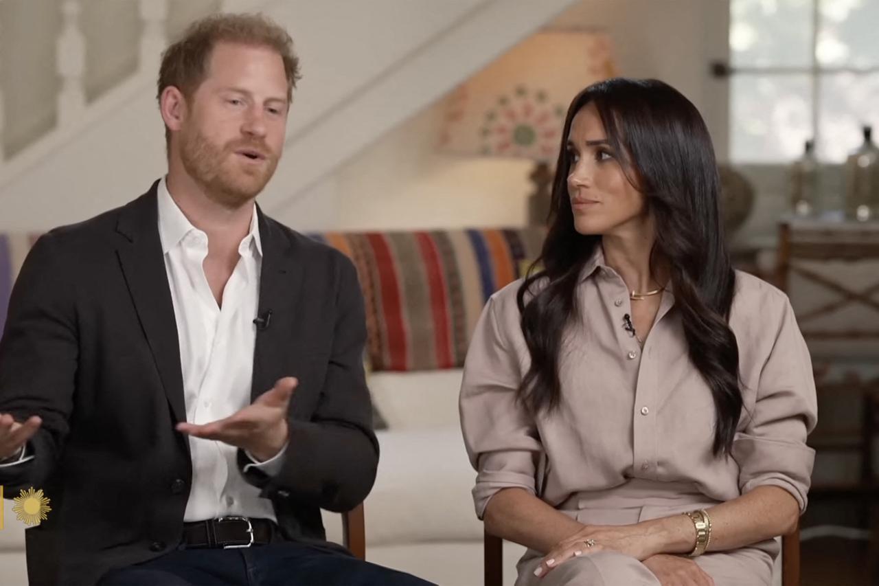 Le prince Harry, duc de Sussex et Meghan Markle, duchesse de Sussex, évoquent leur nouvelle initiative visant à soutenir les familles victimes de harcèlement en ligne dans l'émission "Sunday Morning"