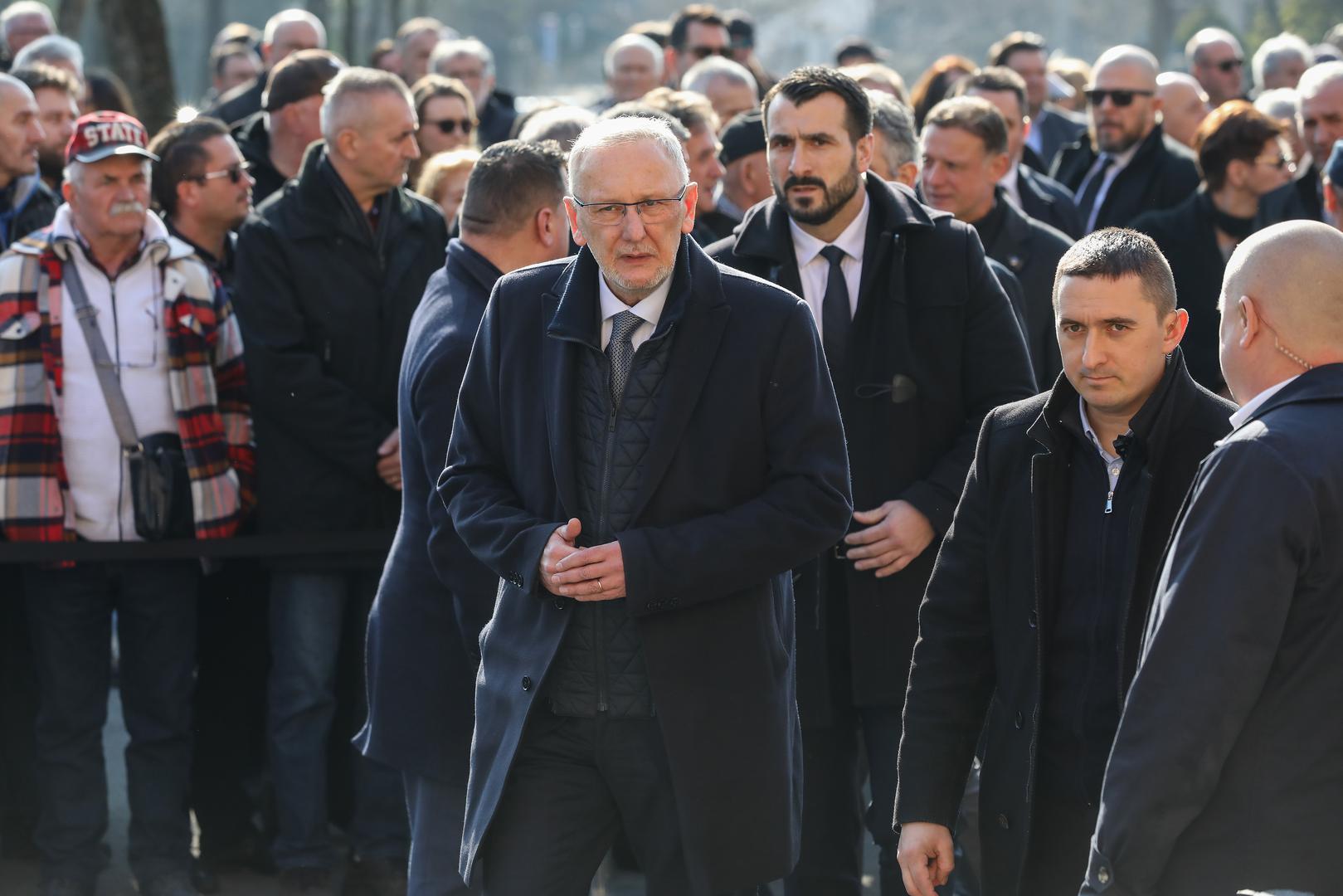 15.02.2023., Zagreb - Posljednji ispracaj Miroslava Cire Blazevica u Aleji velikana na groblju Mirogoj. Davor Bozinovic Photo: Jurica Galoic/PIXSELL