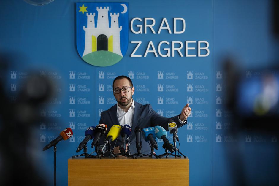 Redovitu konferenciju održali su zagrebački gradonačelnik Tomašević i njegova zamjenica  Dolenec s aktualnim temama