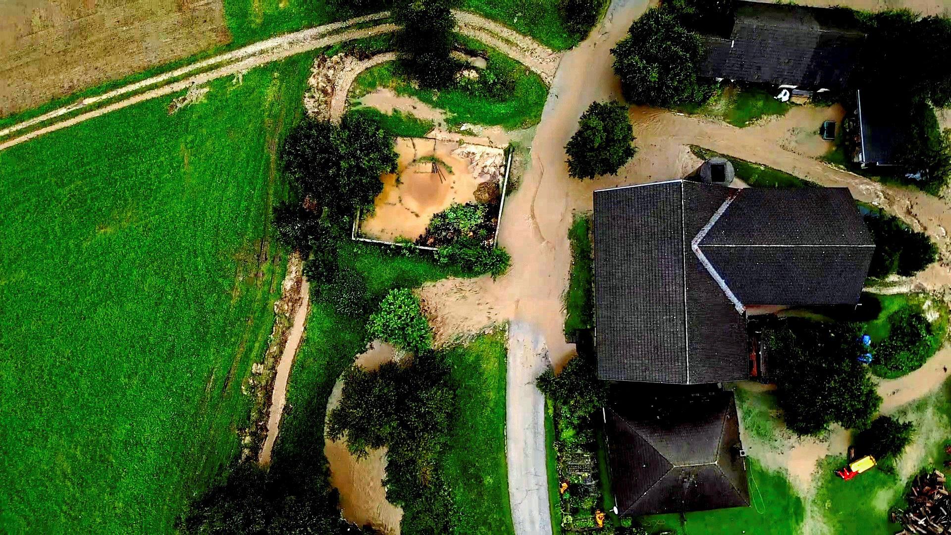 A view of a mudslide following heavy rainfall in Rottenstein, Austria, August 5, 2023. REUTERS/Louisa Off Photo: LOUISA OFF/REUTERS