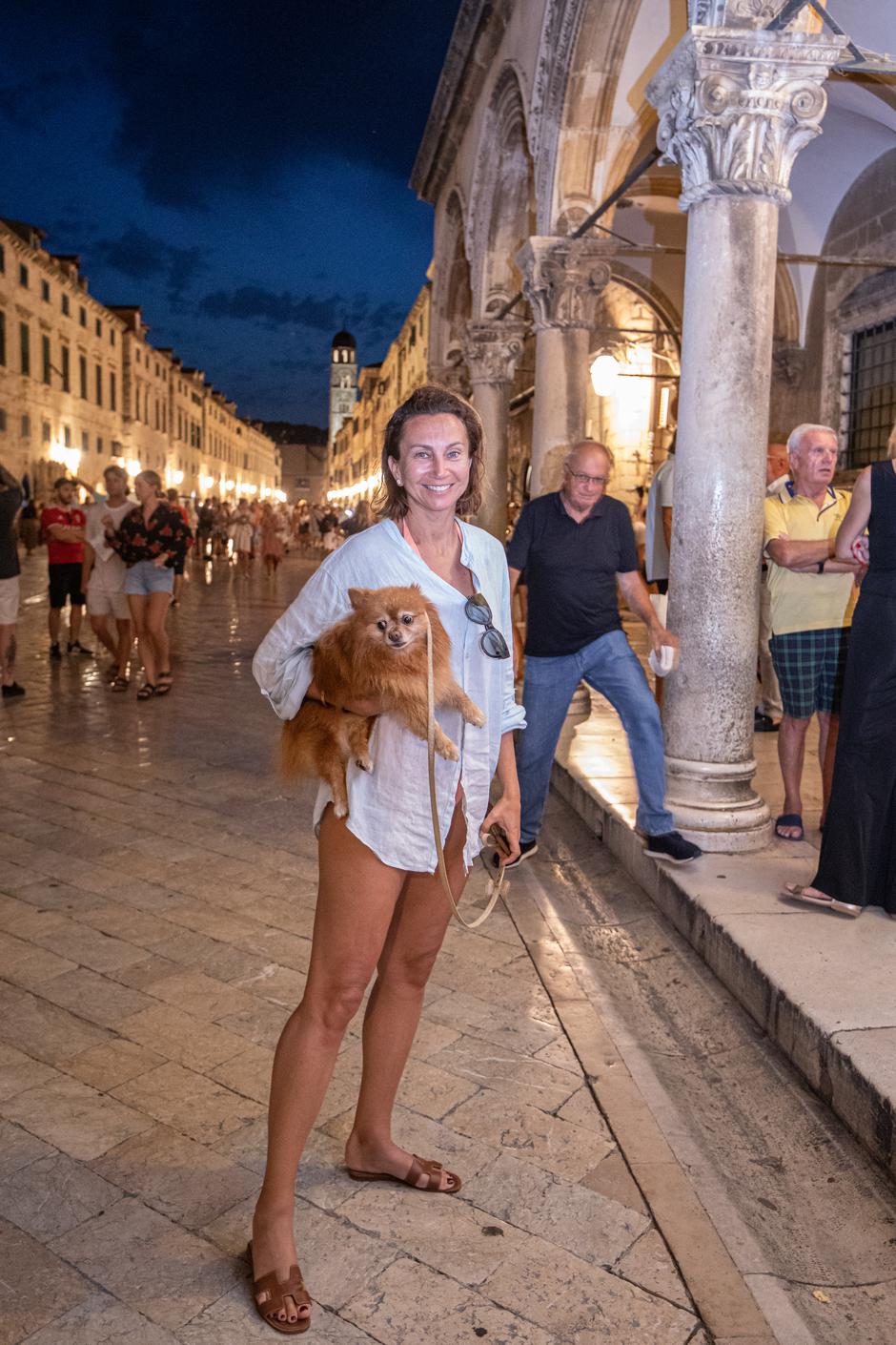 Iva Majoli u šetnji Stradunom