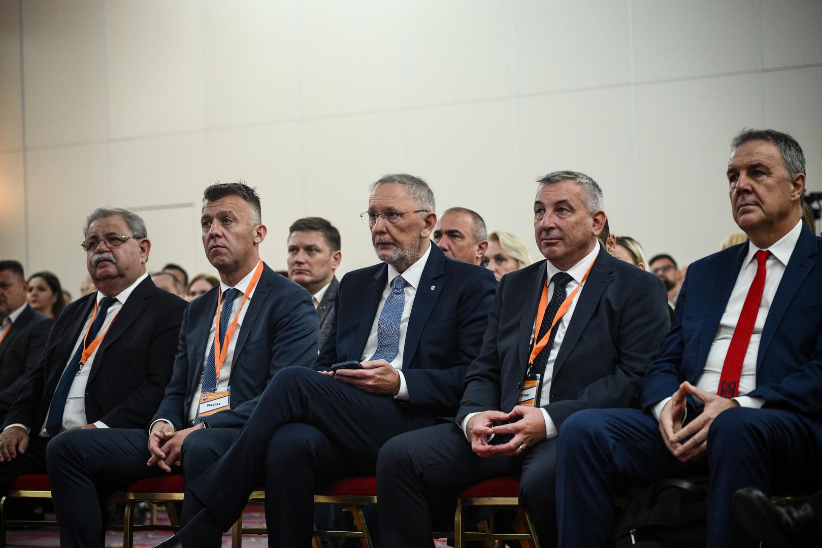 26.10.2024., Zagreb - Hrvatska narodna stranka – liberalni demokrati odrzala je 18. Sabor stranke. Krunoslav Lukacic, Davor Bozinovic, Predrag Stromar, Ivan Herak Photo: Josip Regovic/PIXSELL