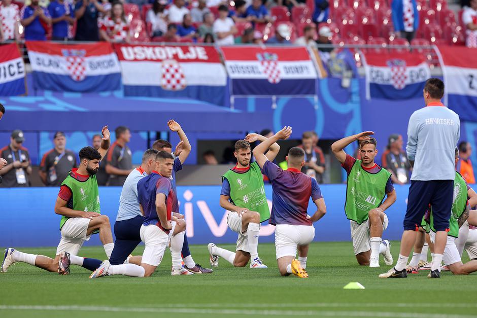 Leipzig: Zagrijavanje uo?i susreta Hrvatske i Italije u 3. kolu skupine B na Europskom prvenstvu