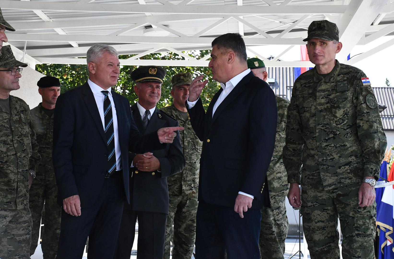 30.08.2024., Pozega - Predsjednik Republike i vrhovni zapovjednik Oruzanih snaga Republike Hrvatske Zoran Milanovic sudjelovao je na svecanoj prisezi 43. narastaja rocnih vojnika na dragovoljnom vojnom osposobljavanju u Pozegi. Photo: Ivica Galovic/PIXSELL