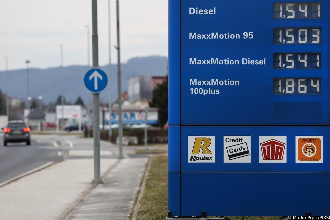 Cijene goriva u Sloveniji jeftinije su nego u Hrvatskoj