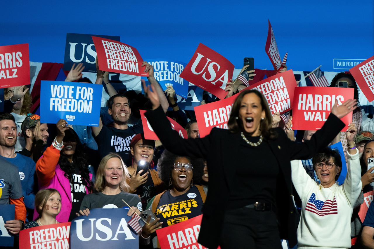 Democratic presidential nominee and U.S. Vice President Kamala Harris campaigns in Pennsylvania