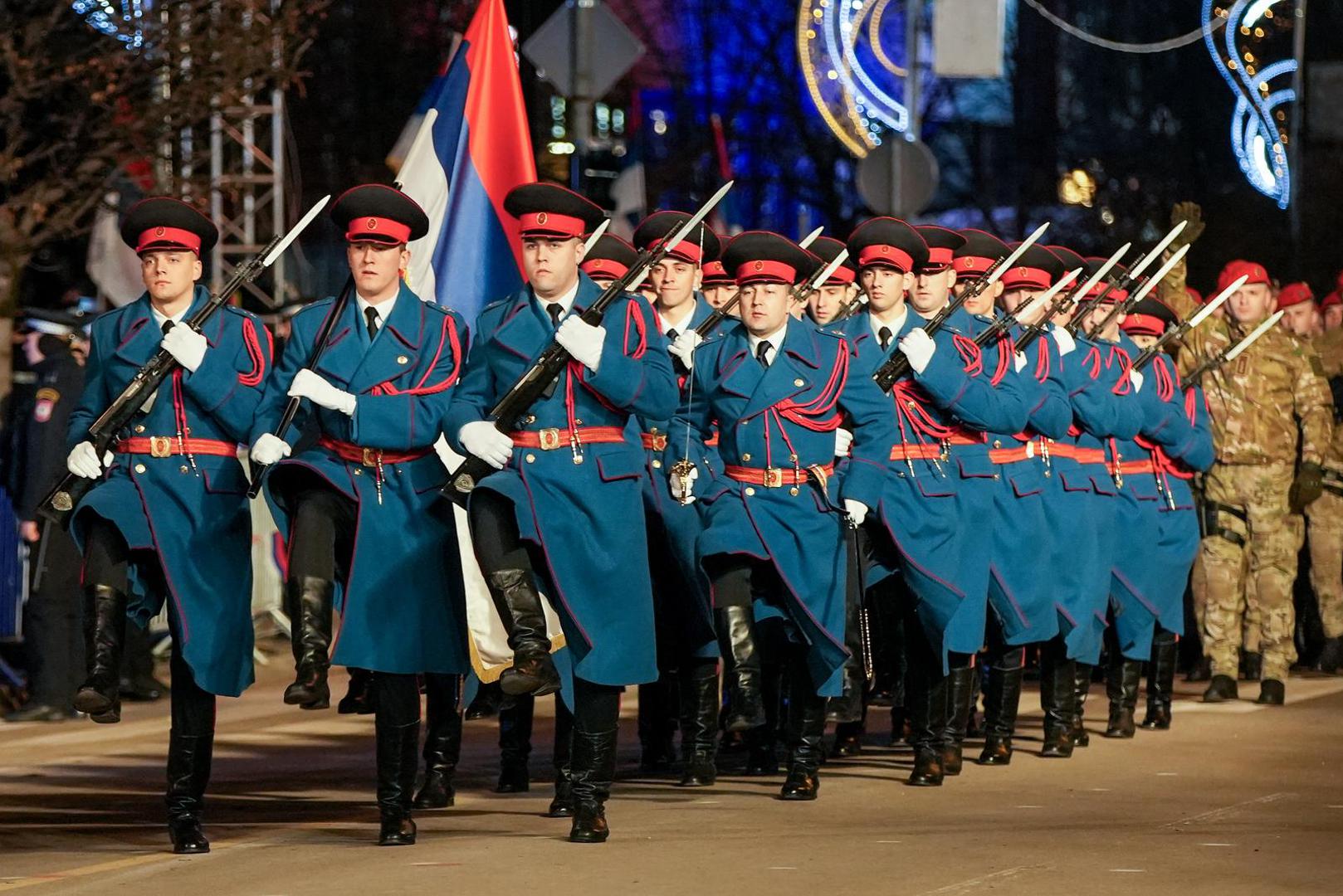 09.01.2025., Banja Luka, Bosna i Hercegovina - Povodom Dana Republike Srpske u Banja Luci se odrzava svecani defile u kojem sudjeluje ukupno 3.400 ljudi. Photo: Dejan Rakita/PIXSELL