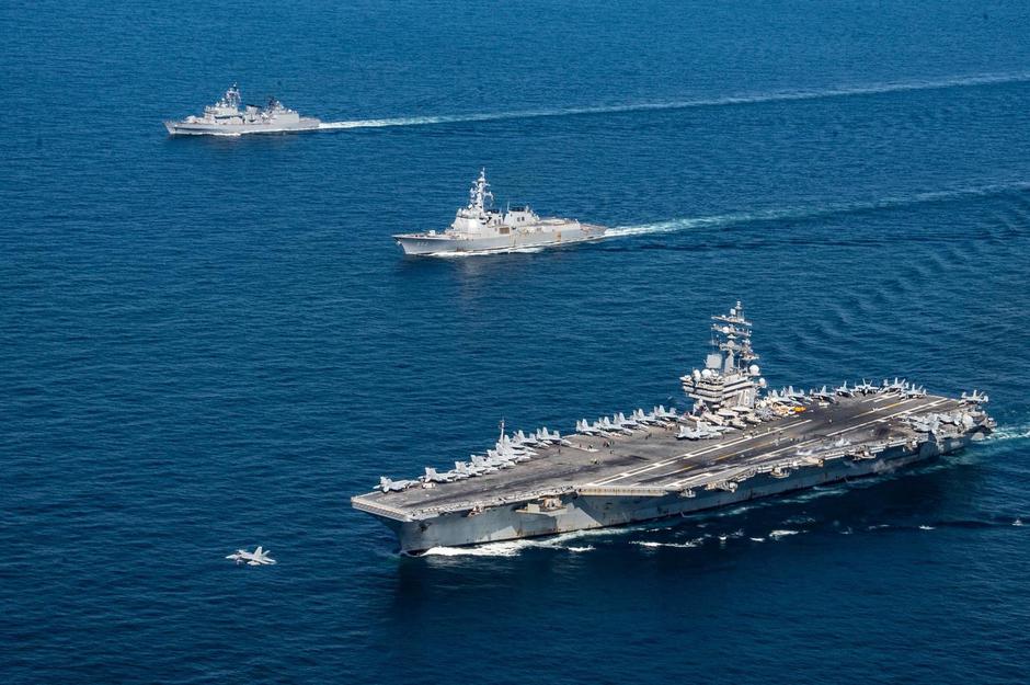 US Moves Aircraft Carrier Strike Group Near Korea