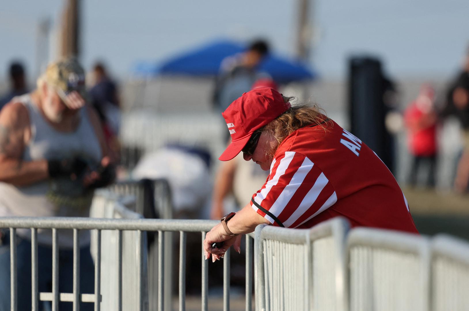 A supporter of Republican presidential candidate and former U.S. President Donald Trump reacts after multiple gunshots rang out at Republican presidential candidate and former U.S. President Donald Trump's campaign rally at the Butler Farm Show in Butler, Pennsylvania, U.S., July 13, 2024. REUTERS/Brendan McDermid Photo: BRENDAN MCDERMID/REUTERS