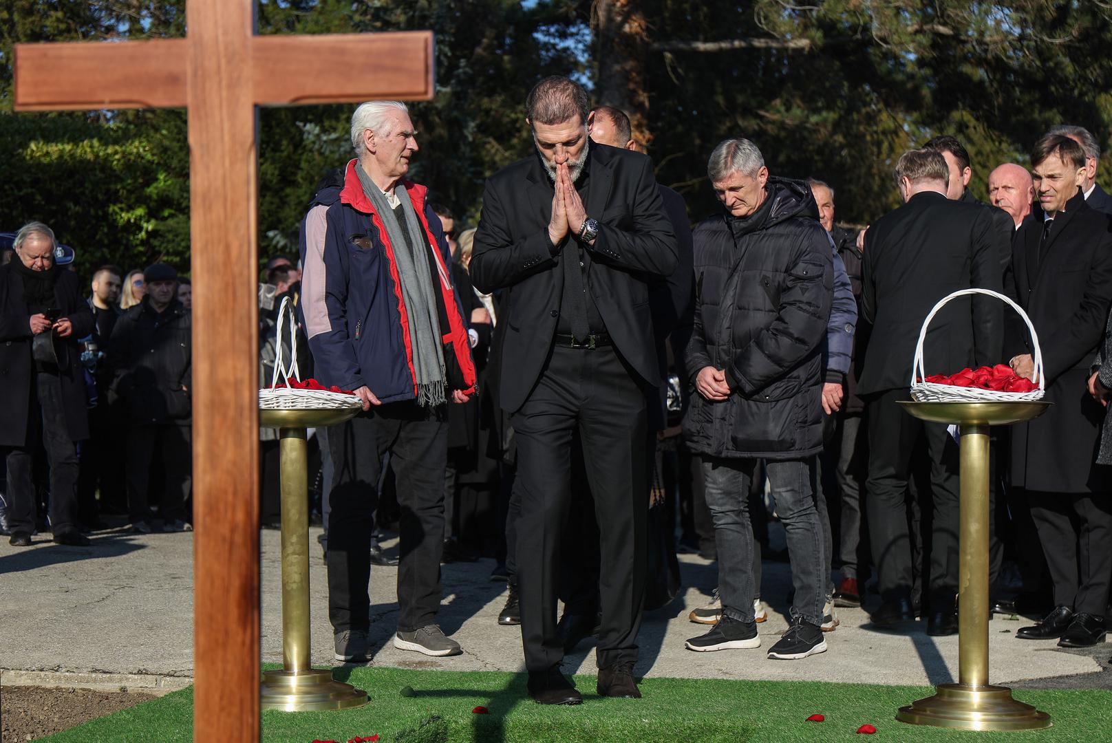 15.02.2023., Zagreb - Posljednji ispracaj Miroslava Cire Blazevica u Aleji velikana na groblju Mirogoj. Slaven Bilic Photo: Luka Stanzl/PIXSELL