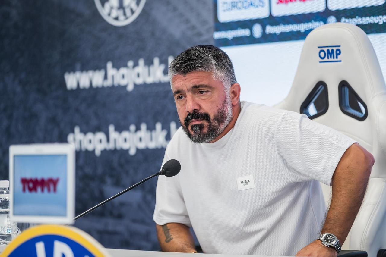 Split: Gennaro Gattuso održao je konferenciju povodom sutrašnje utakmice Hajduka i Slaven Belupa