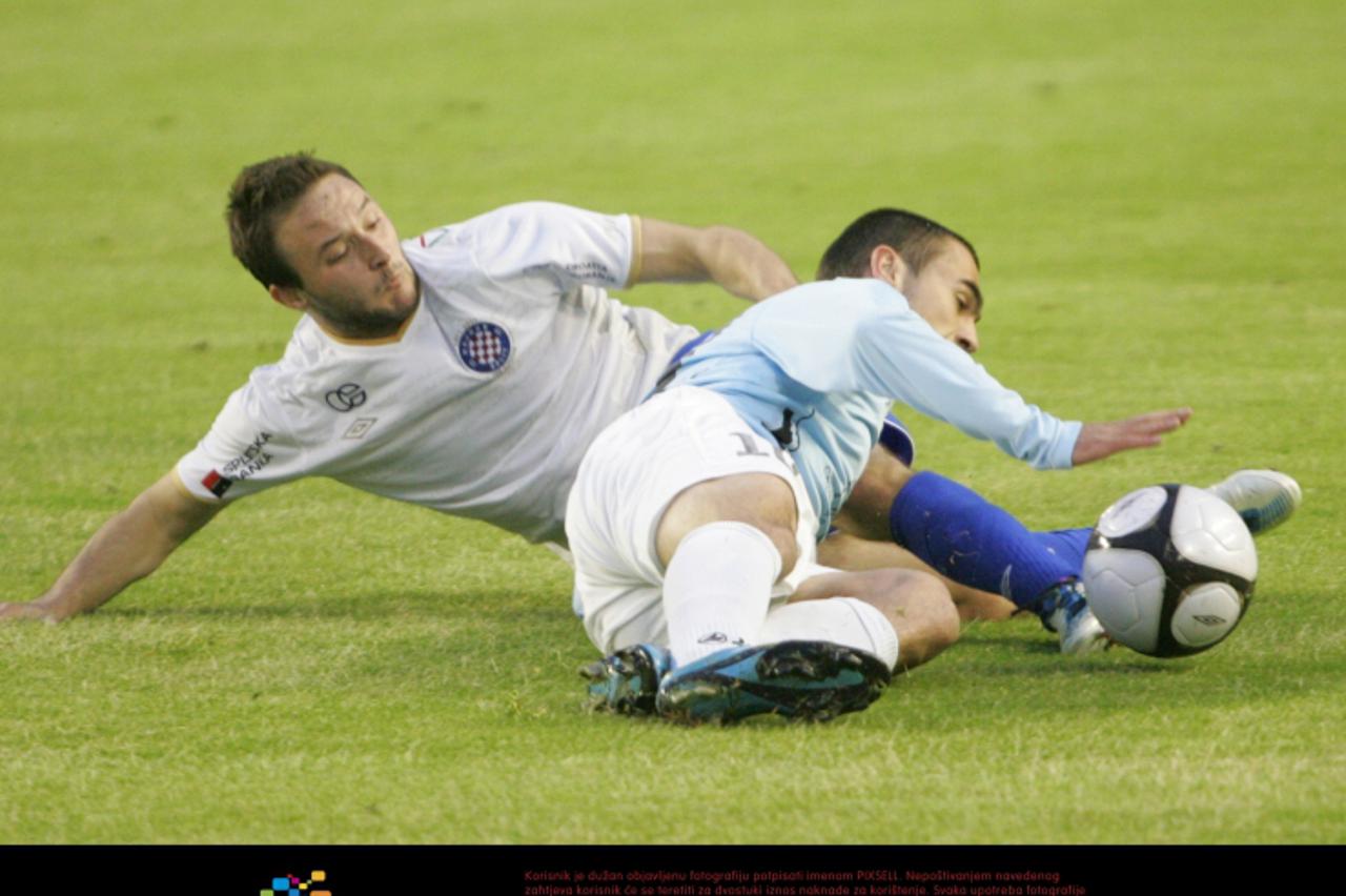 '30.04.2011.,stadion Poljud, Split  - 1. HNL, 27. kolo,NK Hajduk - NK Cibalia .Goran  Jozinovic i Ivan Grgic. Photo: Ivo Cagalj/PIXSELL'