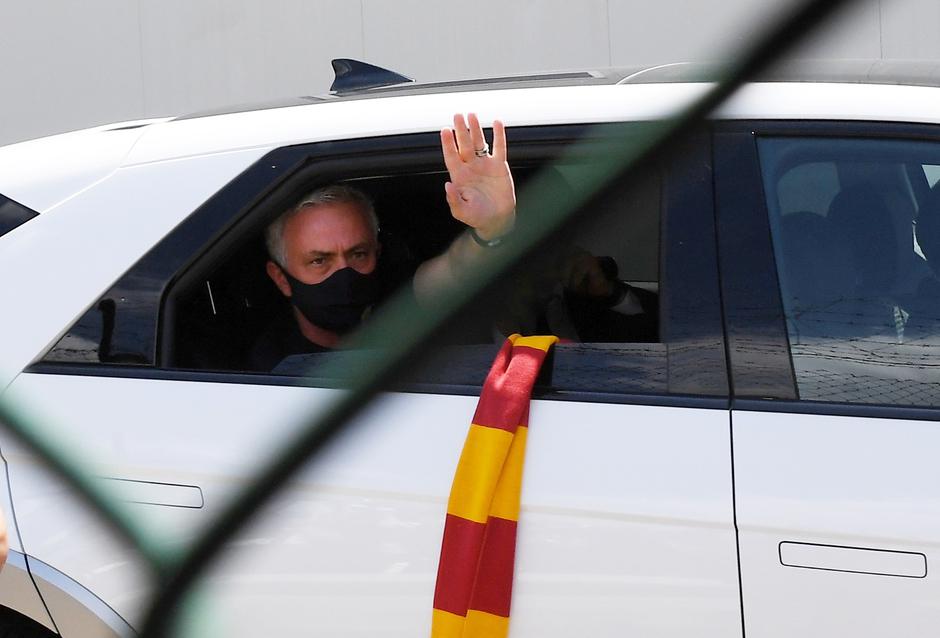 FILE PHOTO: Jose Mourinho arrives in Italy to take up his position as AS Roma coach