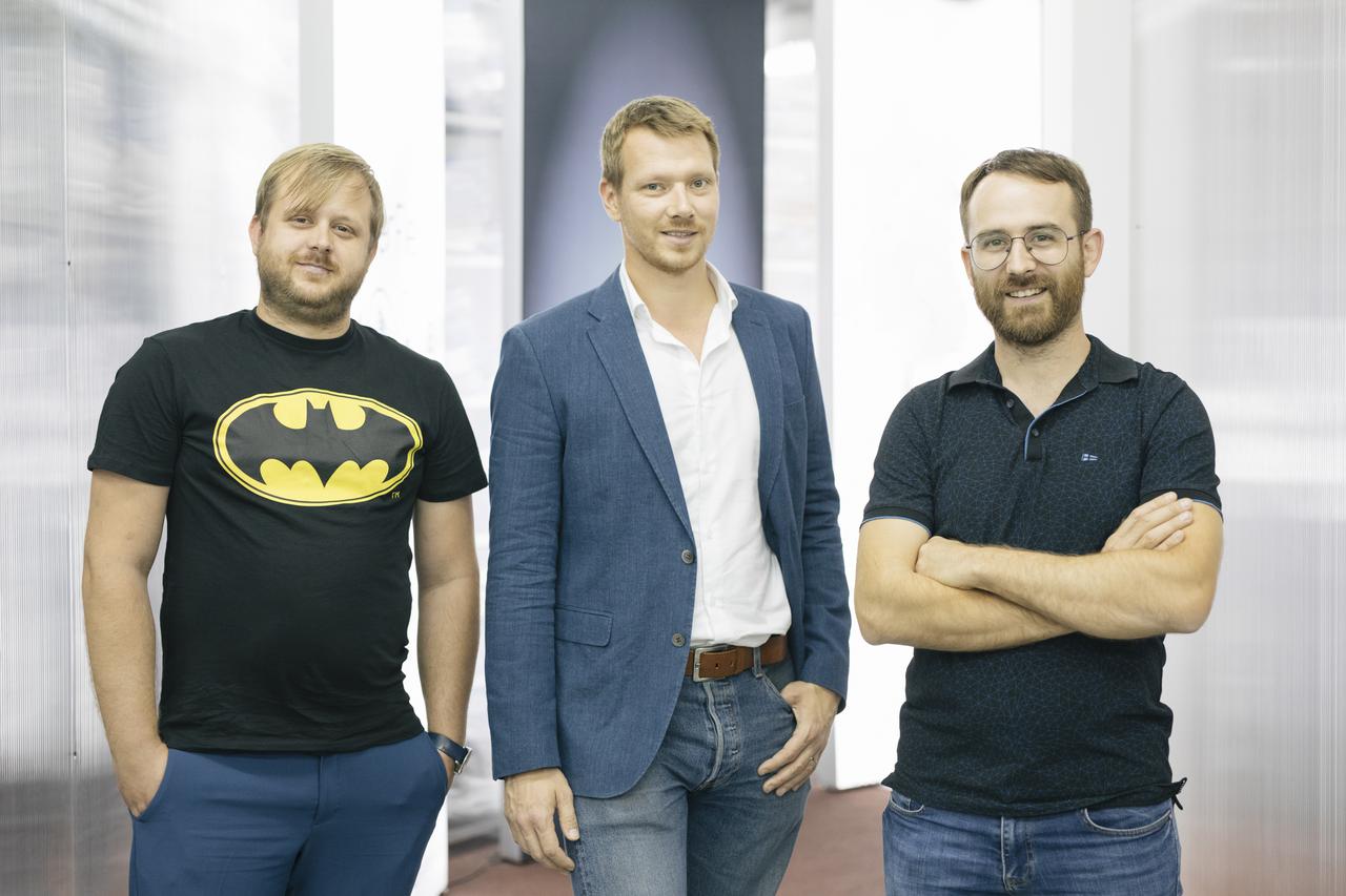 Nino Crljenec, Luka Buljan, Matija Stepanić iz startupa ScanShop