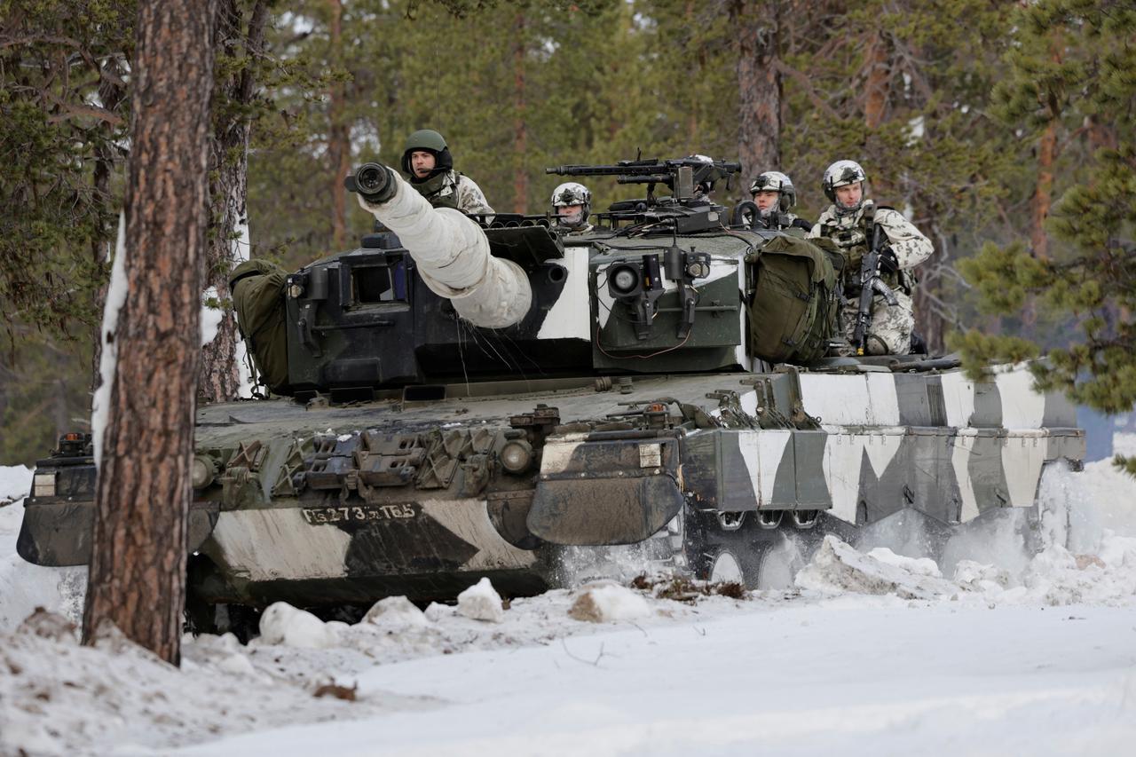 Finnish and Swedish troops participate in NATO's Nordic Response 24 exercise near Hetta