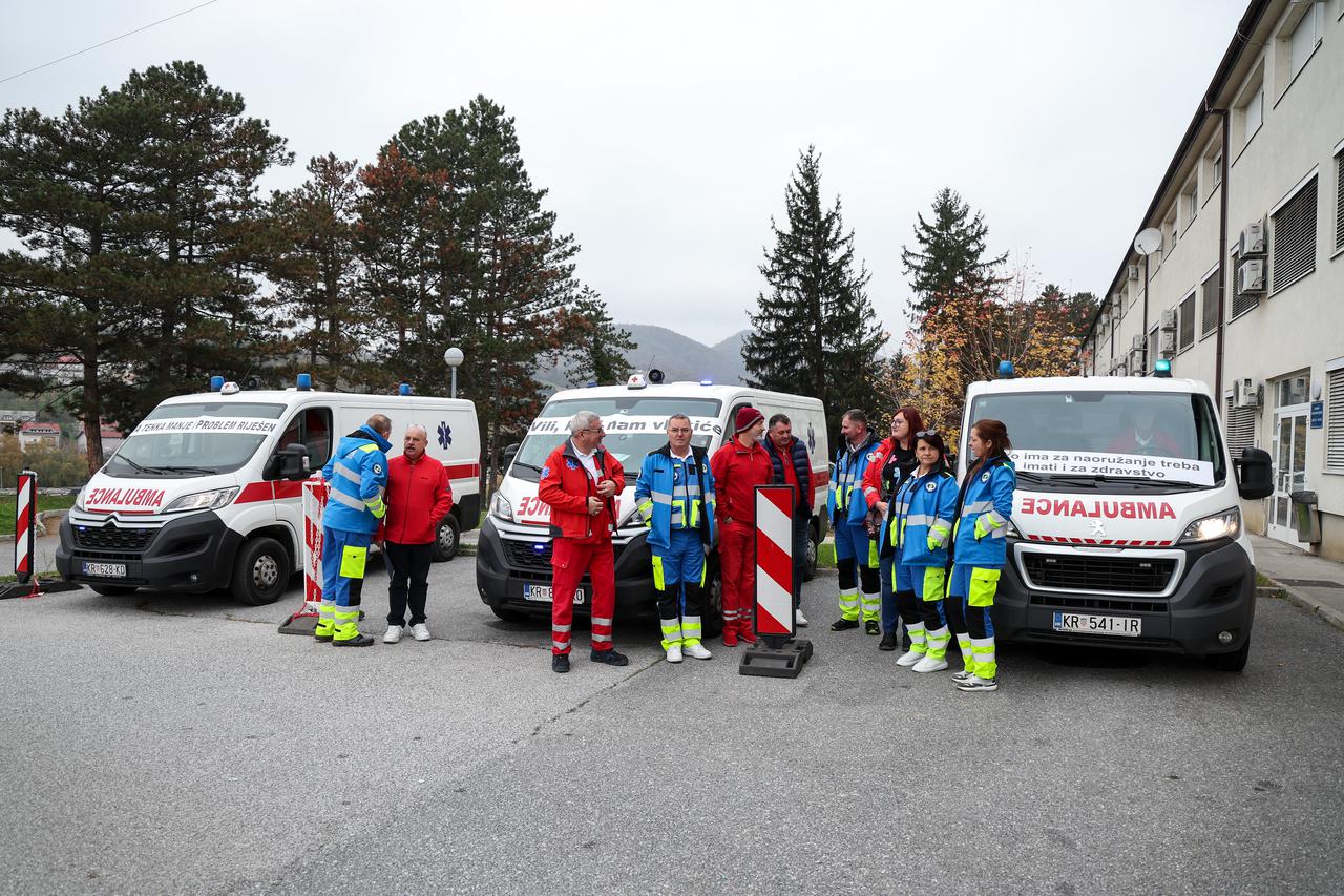 Krapina: Štrajk djelatnika Saniteta Krapinsko-zagorske županije