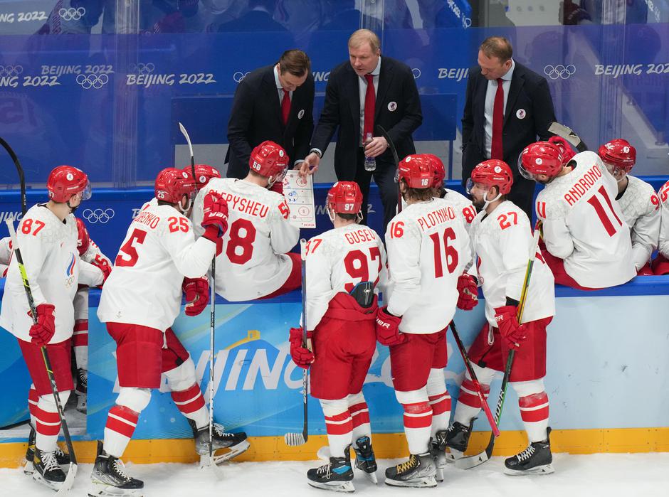 (BEIJING2022)CHINA-BEIJING-OLYMPIC WINTER GAMES-ICE HOCKEY-MEN'S GOLD MEDAL GAME-FIN VS ROC (CN)