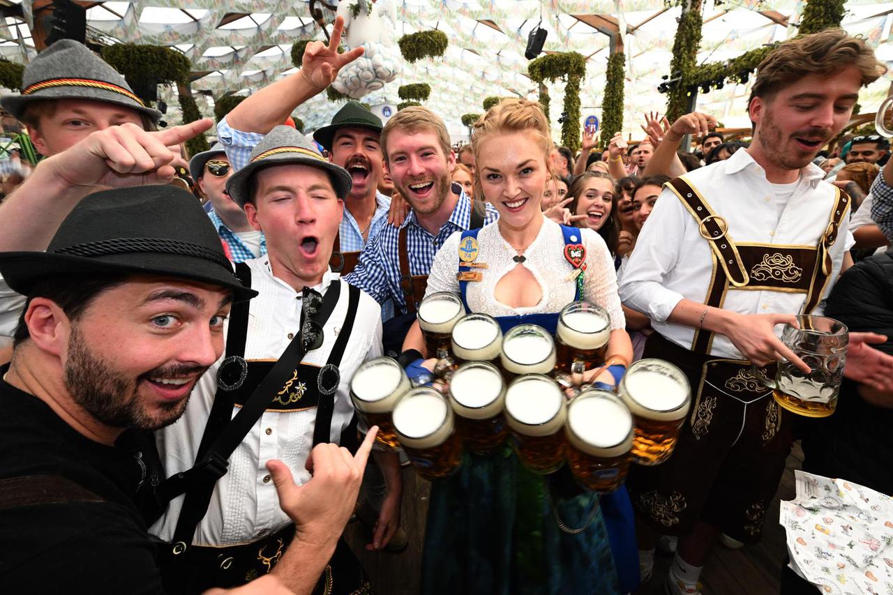 German Chancellor Olaf Scholz visits a vineyard in the town of Werder