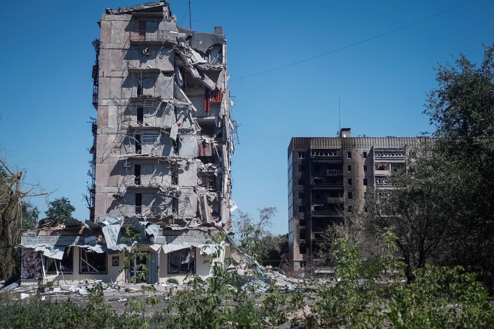 A view shows damaged residential buildings in the town of Toretsk, amid Russia's attack on Ukraine, near a front line in Donetsk region, Ukraine July 3, 2024. REUTERS/Alina Smutko Photo: ALINA SMUTKO/REUTERS