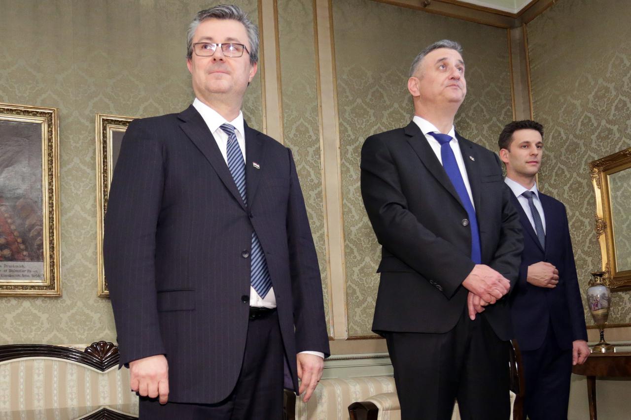 Tihomir Orešković, Tomislav Karamarko, Božo Petrov