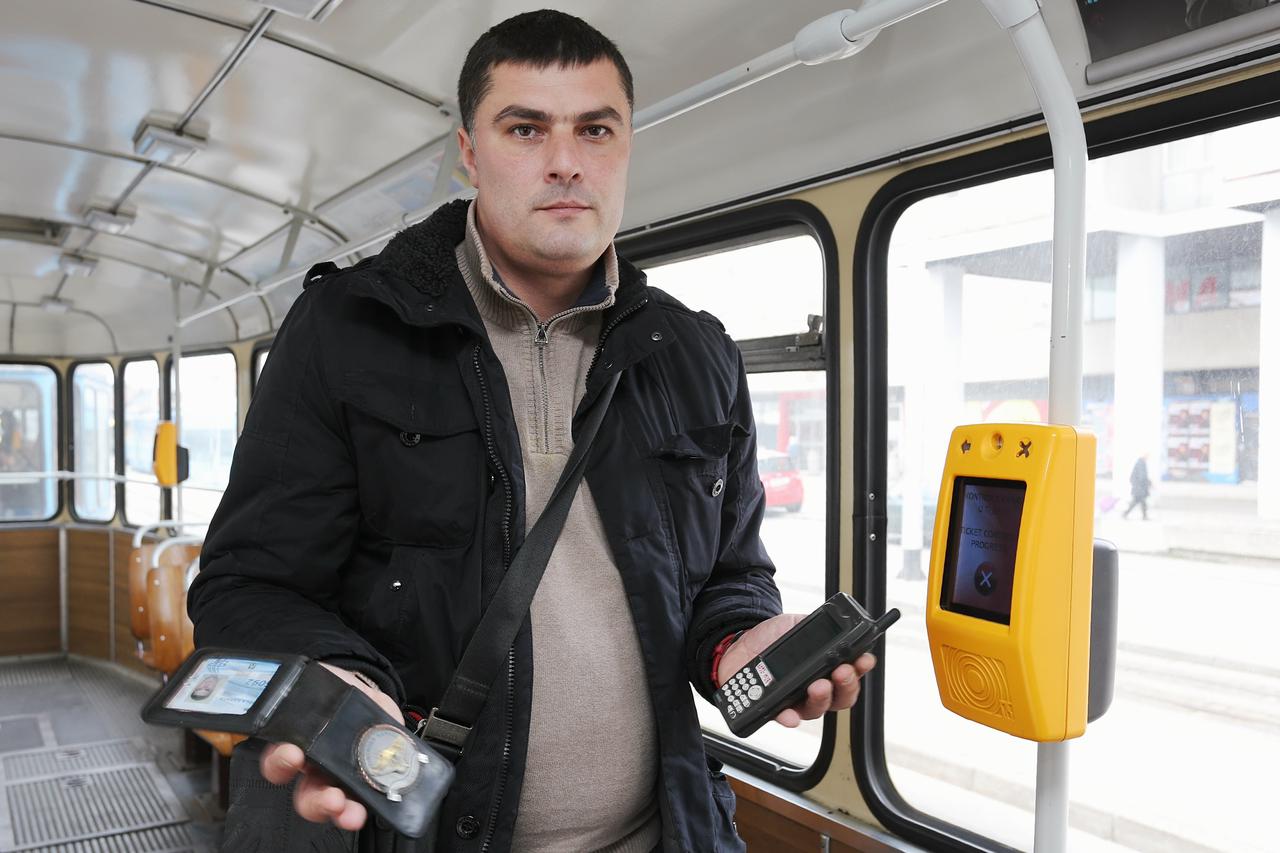 29.01.2015., Zagreb - Davor Saric, kontrolor ZET-a koji je bio fizicki napadnut od putnika.  Photo: Tomislav Miletic/PIXSELL