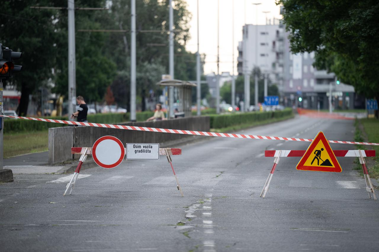 Zagreb: Zbog radova zatvoren dio Horvaćanske ceste