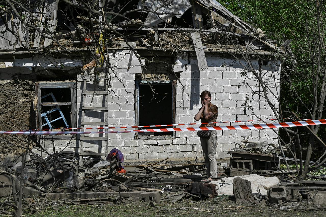 Aftermath of a Russian missile attack in Zaporizhzhia region