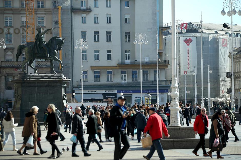 Sunčani dan u središtu Zagreba