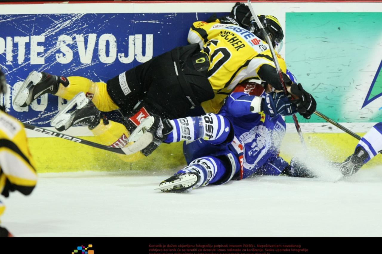 \'04.12.2011., Dom sportova, Zagreb - EBEL, 28. kolo, KHL Medvescak Zagreb - UPC Vienna Capitals. Photo: Marko Prpic/PIXSELL\'