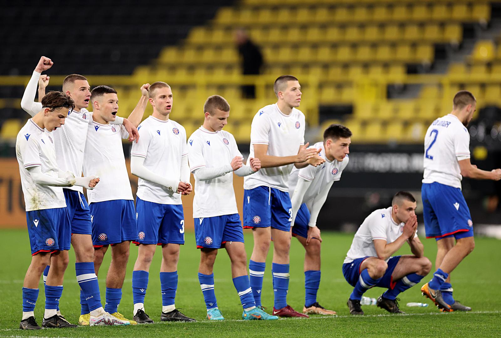 15.03.2023., stadion Signal Iduna Park, Dortmund, Njemacka - UEFA Liga prvaka mladih, cetvrtfinale, Borussia Dortmund - HNK Hajduk. Photo: Goran Stanzl/PIXSELL