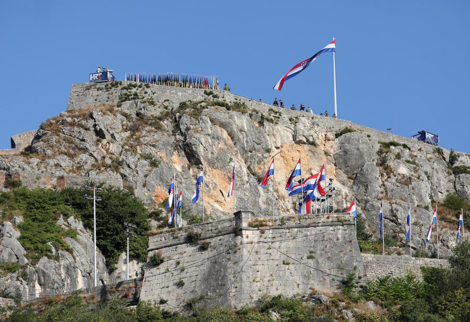 04.08.2022., Knin - Generalna proba na tvrdjavi uoci proslave Dana pobjede i domovinske zahvalnosti i Vojno-redarstvene operacije Oluja. Photo: Dusko Jaramaz/PIXSELL