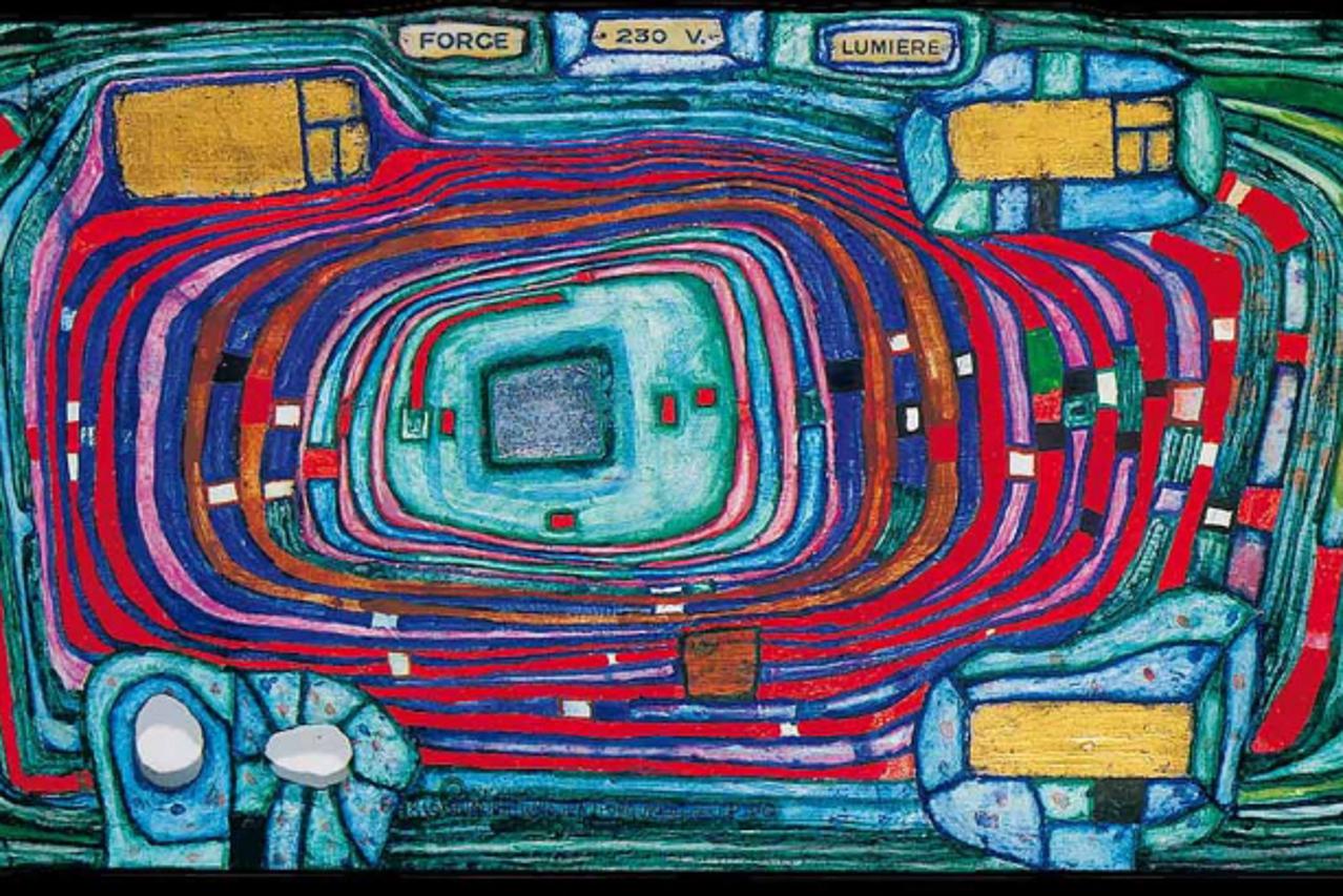 'Friedensreisch Hundertwasser, Switch Board, 1998.'