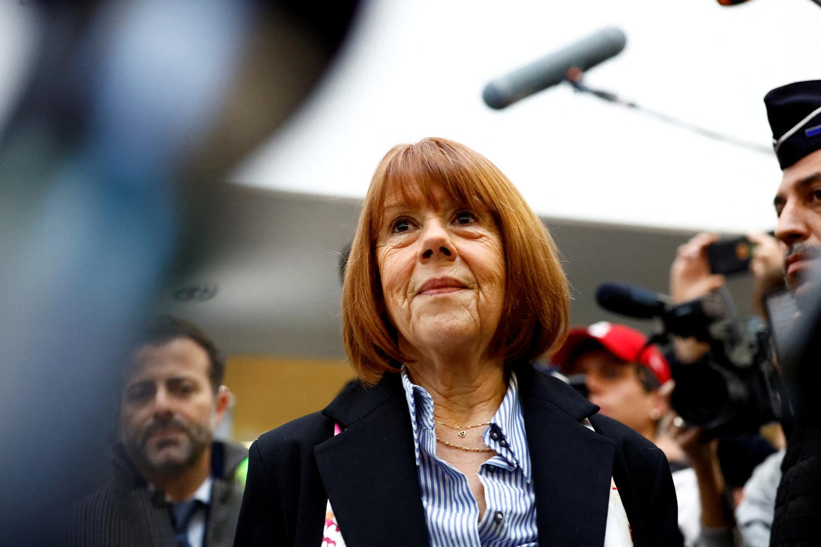 Frenchwoman Gisele Pelicot, the victim of an alleged mass rape orchestrated by her then-husband Dominique Pelicot at their home in the southern French town of Mazan, arrives to attend the verdict in the trial for Dominique Pelicot and 50 co-accused, at the courthouse in Avignon, France, December 19, 2024. REUTERS/Manon Cruz     TPX IMAGES OF THE DAY Photo: Manon Cruz/REUTERS