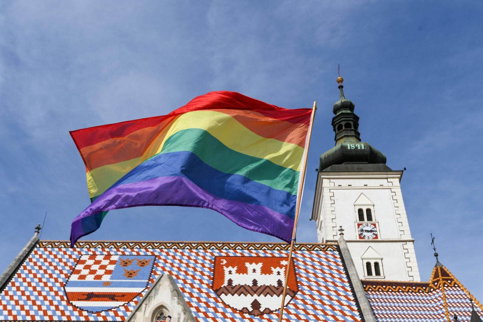 19.09.2020., Zagreb - 19. Povorka ponosa LGBTIQ osoba i obitelji Zagreb Pride 2020 pod sloganom "Sloboda unutar i izvan cetiri zida". Povorka je po prvi puta krenula s Trga svetog Marka. Photo: Josip Regovic/PIXSELL