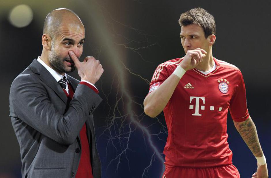 Pep Guardiola i Mario Mandžukić