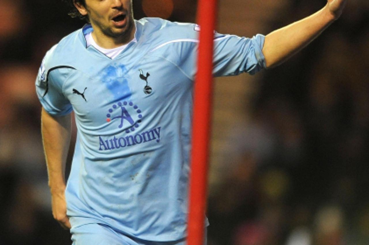 'Tottenham\'s Niko Kranjcar celebrates scoring his side\'s second goal during the Barclays Premier League match at the Stadium of Light, Sunderland. Photo: Press Association/Pixsell'