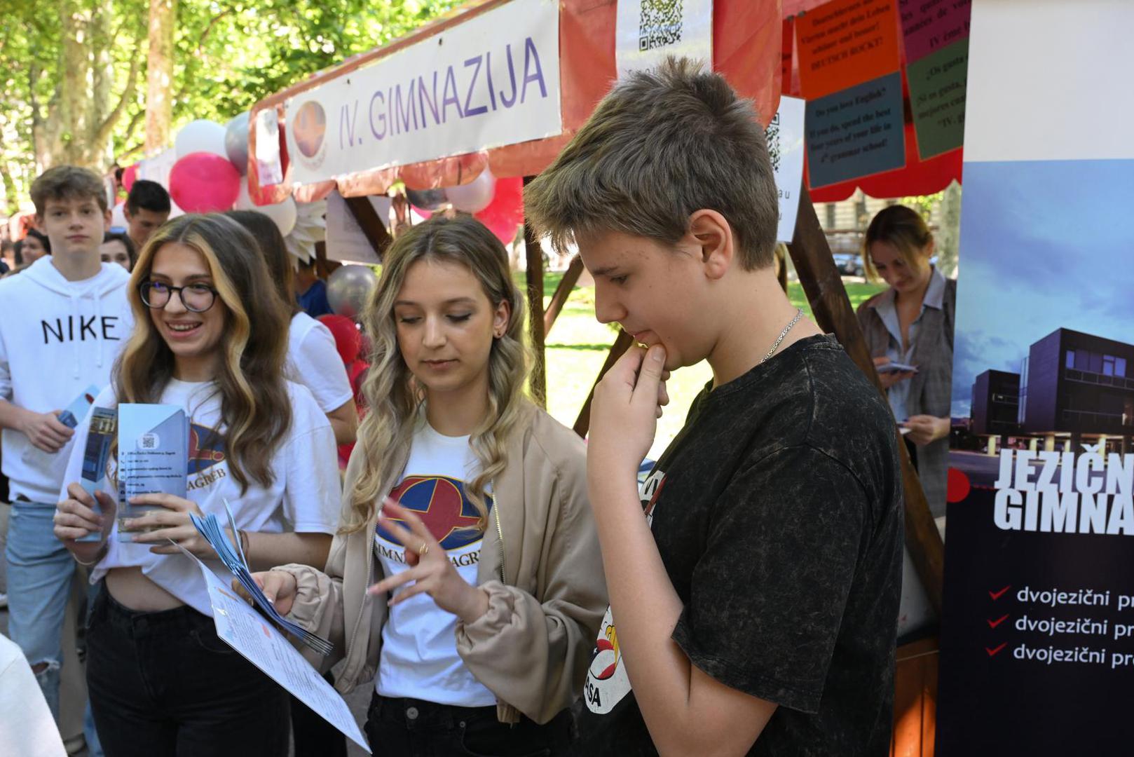 10.5.2024., Zagreb - Na Zrinjevcu se odrzava 18. izdanje manifestacije Dojdi osmas, Zagreb te zove na kojoj se predstavljaosamdesetak  srednjih skola. Photo: Davorin Visnjic/PIXSELL