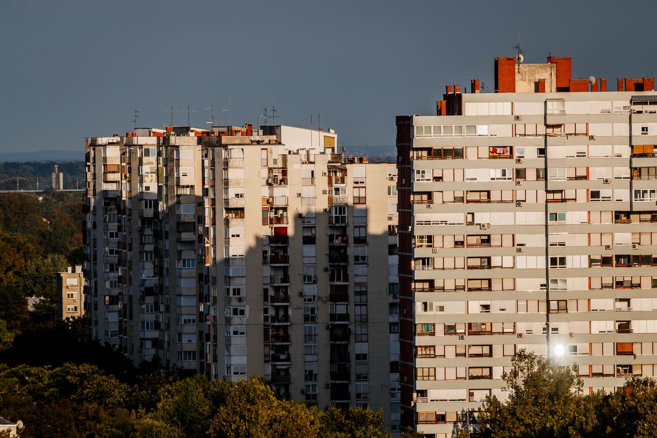 Poslijepodnevna panorama Novog Zagreba