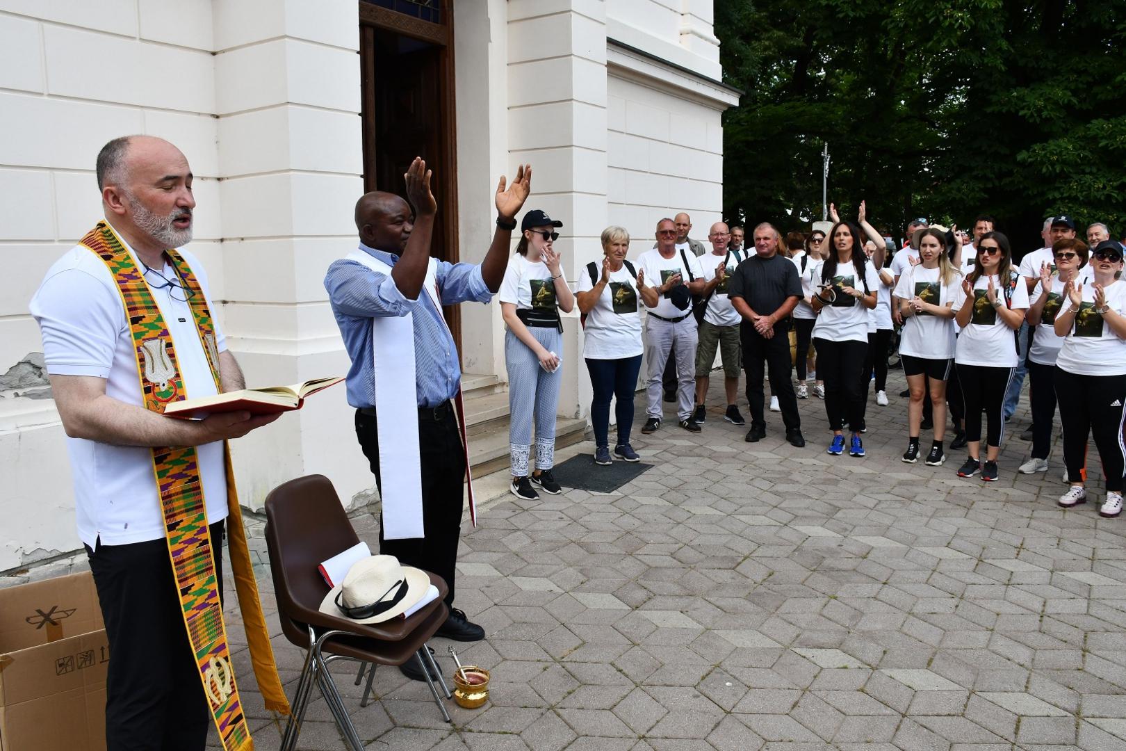 12.06.2021., Podvinje - Hodocasce od Podvinja do Gornjih Mocila (BiH) u sklopu tradicionalnih Dana svetog Ante Padovanskog.
Photo: Ivica Galovic/PIXSELL