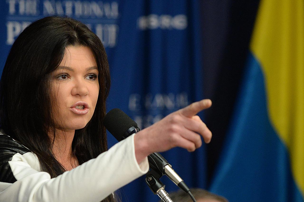 Washington:  Ruslana Lyzhychko  na konferenciji za medije