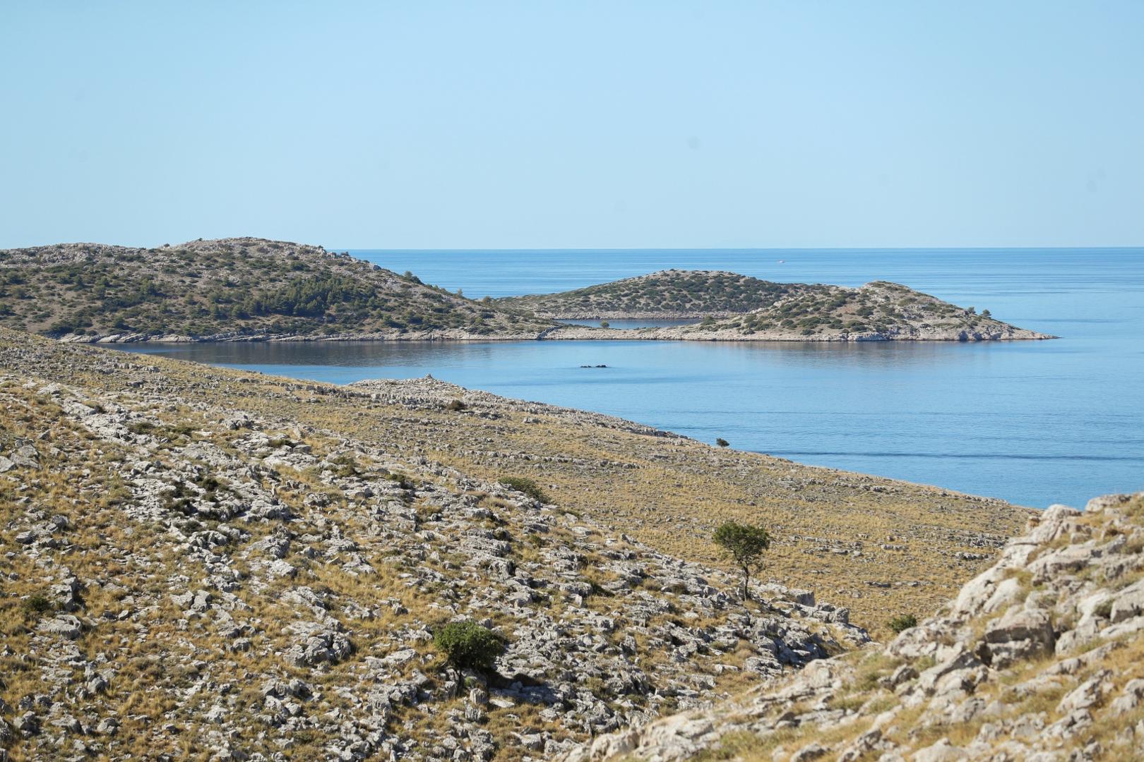 30.08.2021., Kornati - Na otoku Kornatu obiljezena je 14. obljetnica stradanja 12 vatrogasaca iz Tisnog, Vodica i Sibenika u Kornatskoj tragediji. 
Photo: Luka Stanzl/PIXSELL