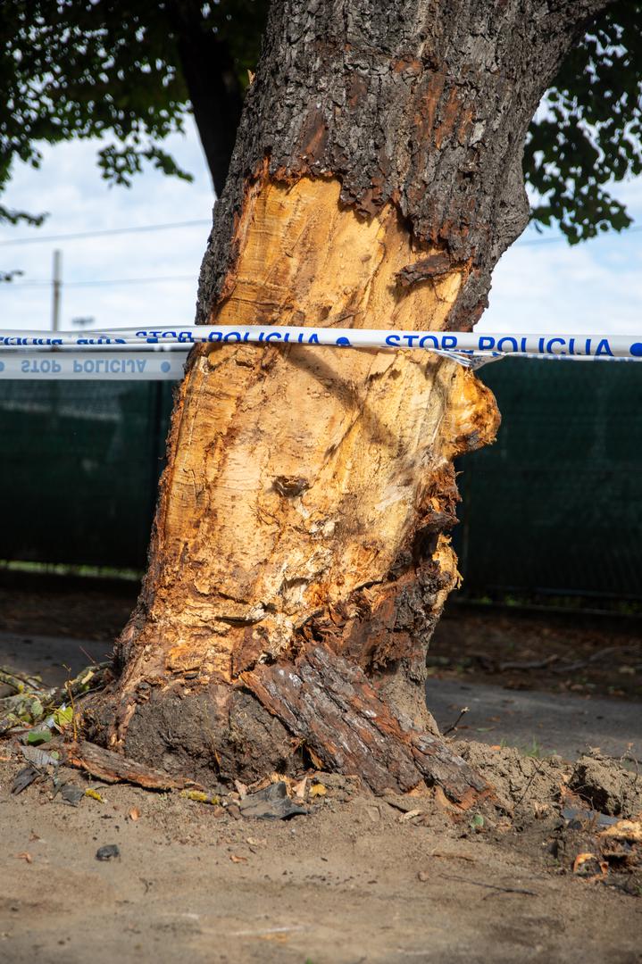 03.09.2022., Osijek - Mjesto nesrece do koje je doslo nocas iza ponoci u Osijeku, u kojoj je poginula jedna osoba, a cetvero ih je tesko ozlijedeno. Photo: Borna Jaksic/PIXSELL