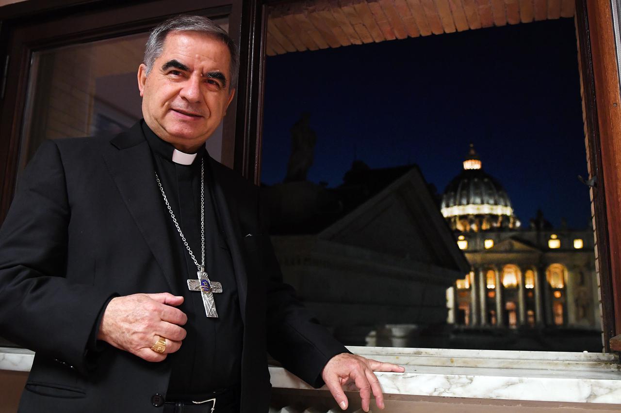 Close-up Cardinal Giovanni Angelo Becciu - Vatican