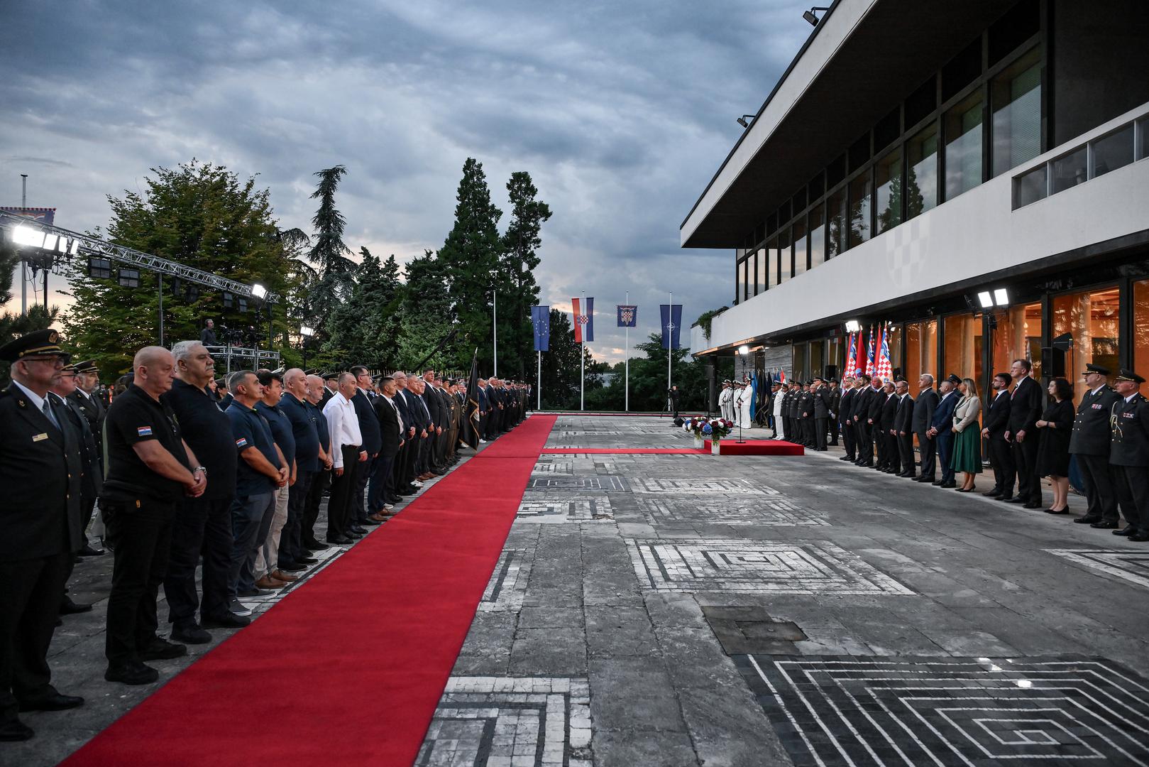 02.08.2024., Zagreb - Predsjednik Republike i vrhovni zapovjednik Oruzanih snaga Republike Hrvatske Zoran Milanovic upriicio je  svecani prijem povodom obiljezavanja Dana pobjede i domovinske zahvalnosti i Dana hrvatskih branitelja te 29. obljetnice VRO Oluja.  Photo: Josip Regovic/PIXSELL