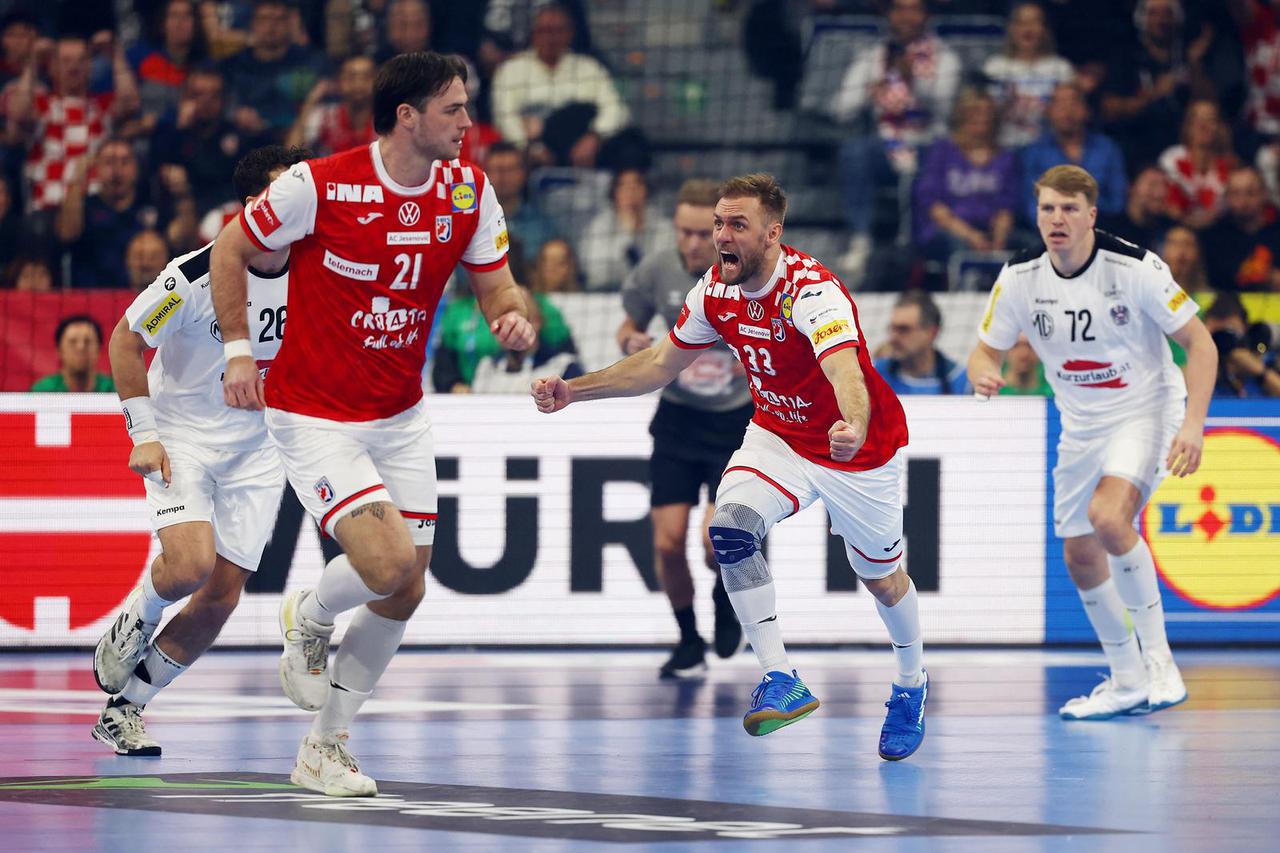 EHF 2024 Men's European Handball Championship - Preliminary Round - Group B - Croatia v Austria